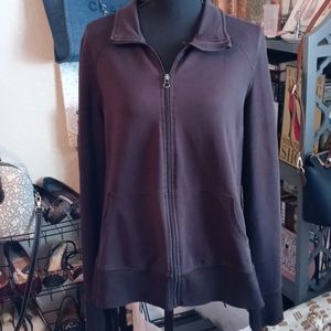 Danskin Now Black Collared Jacket / Size XL